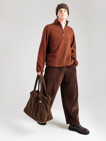 JACK & JONES Pullover 'JJALPES' in Braun