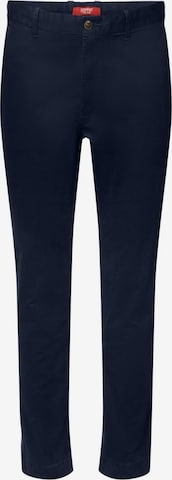 Coupe slim Pantalon chino ESPRIT en bleu : devant