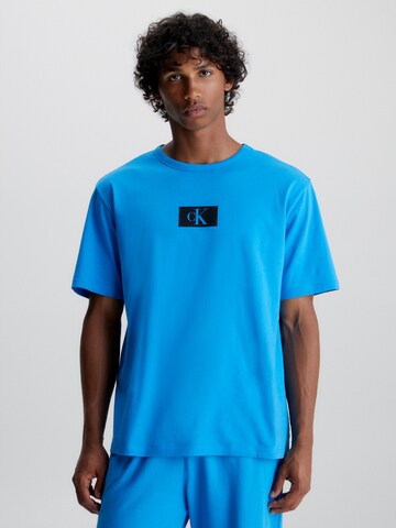 T-Shirt Calvin Klein Underwear en bleu : devant