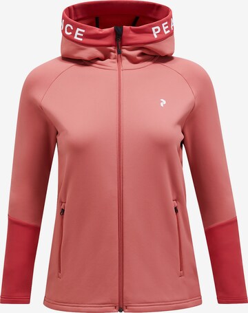 PEAK PERFORMANCE Outdoor Jacket 'Rider' in Pink: front