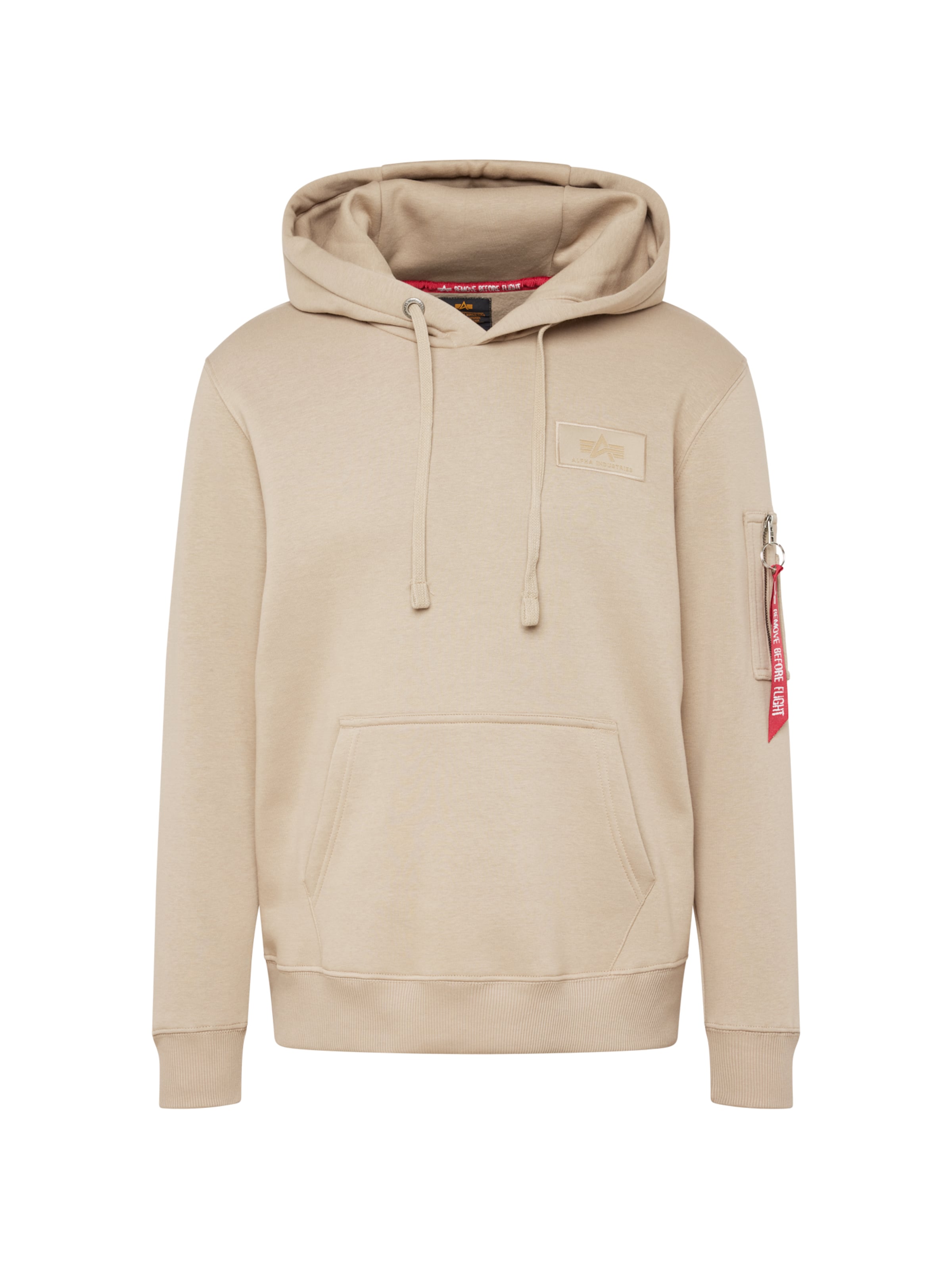 ALPHA INDUSTRIES Mikina - Béžová: predná strana