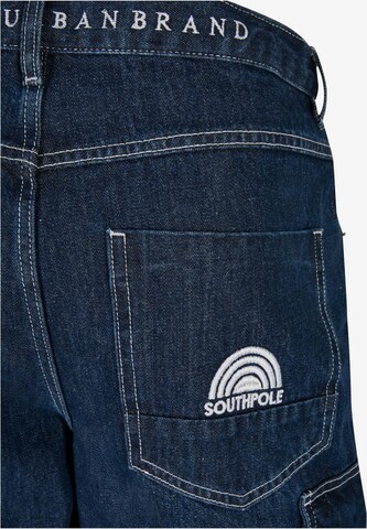 SOUTHPOLE Tapered Cargojeans in Blauw