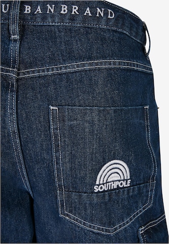 SOUTHPOLE Tapered Cargojeans in Blauw