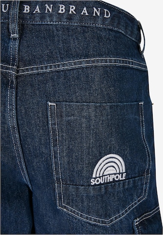 Effilé Jeans cargo SOUTHPOLE en bleu