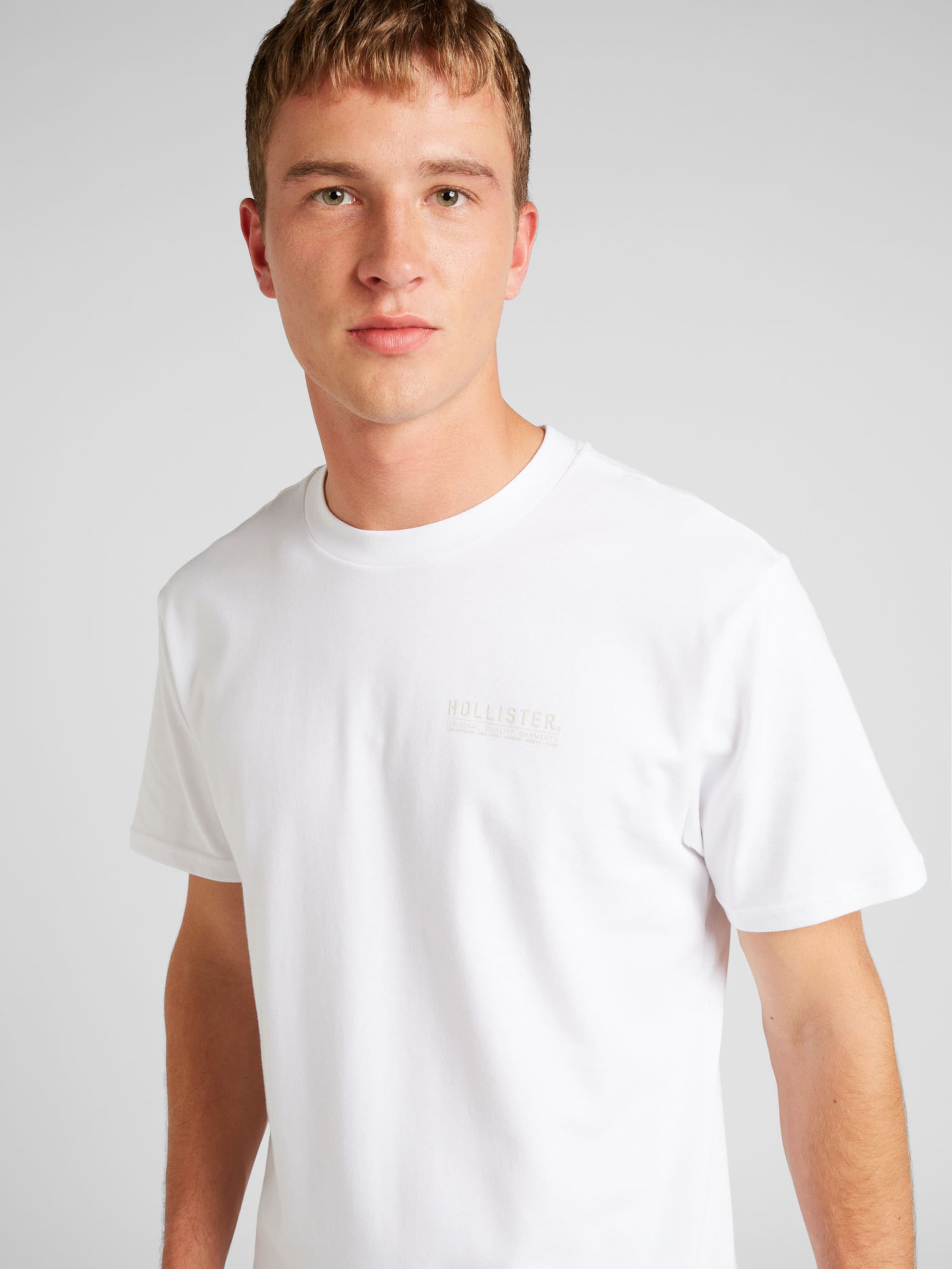 Hollister camiseta blanca outlet