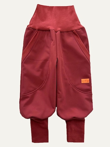 LiVi BERLIN Baggy Hose 'JOGGER SOFTSHELL LAVA' in Rot: Vorderseite