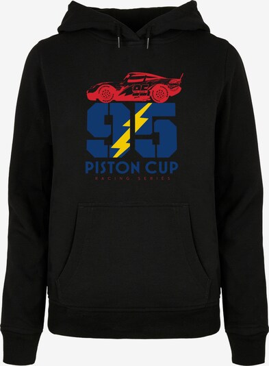 ABSOLUTE CULT Sweatshirt 'Cars - Piston Cup 95' in dunkelblau / gelb / rot / schwarz, Produktansicht