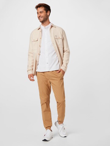 Tommy Jeans Tapered Hose 'Scanton Dobby' in Beige