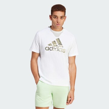 T-Shirt fonctionnel ADIDAS SPORTSWEAR en blanc : devant