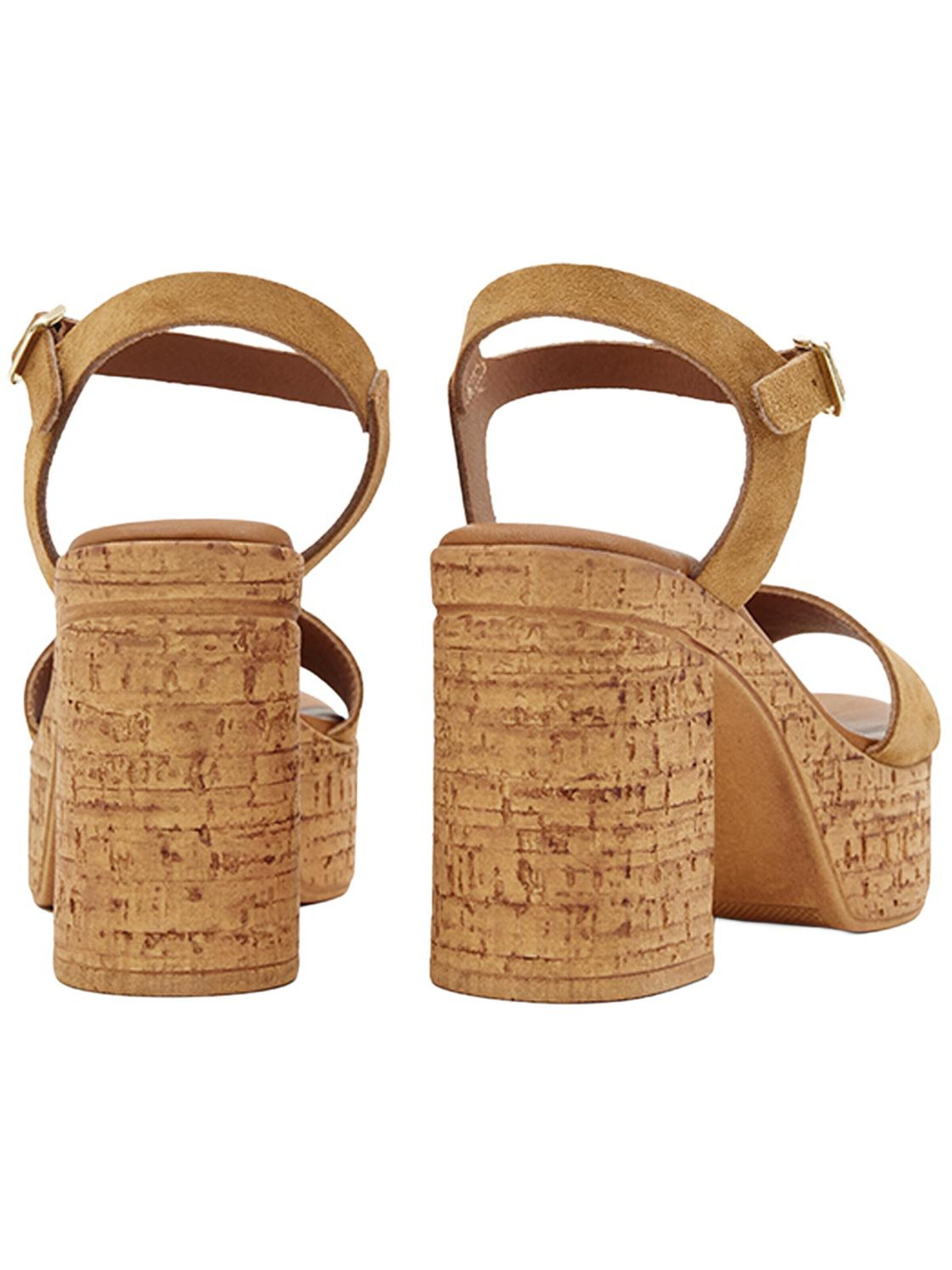 Desa Sandaal 'Plateau-Sandalen' in Bruin