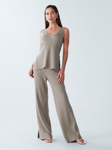 BWLDR Wide Leg Housut 'ELENOR' värissä beige