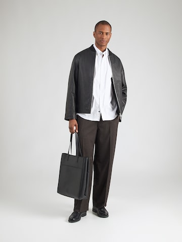 Regular fit Cămașă de la bugatti pe alb