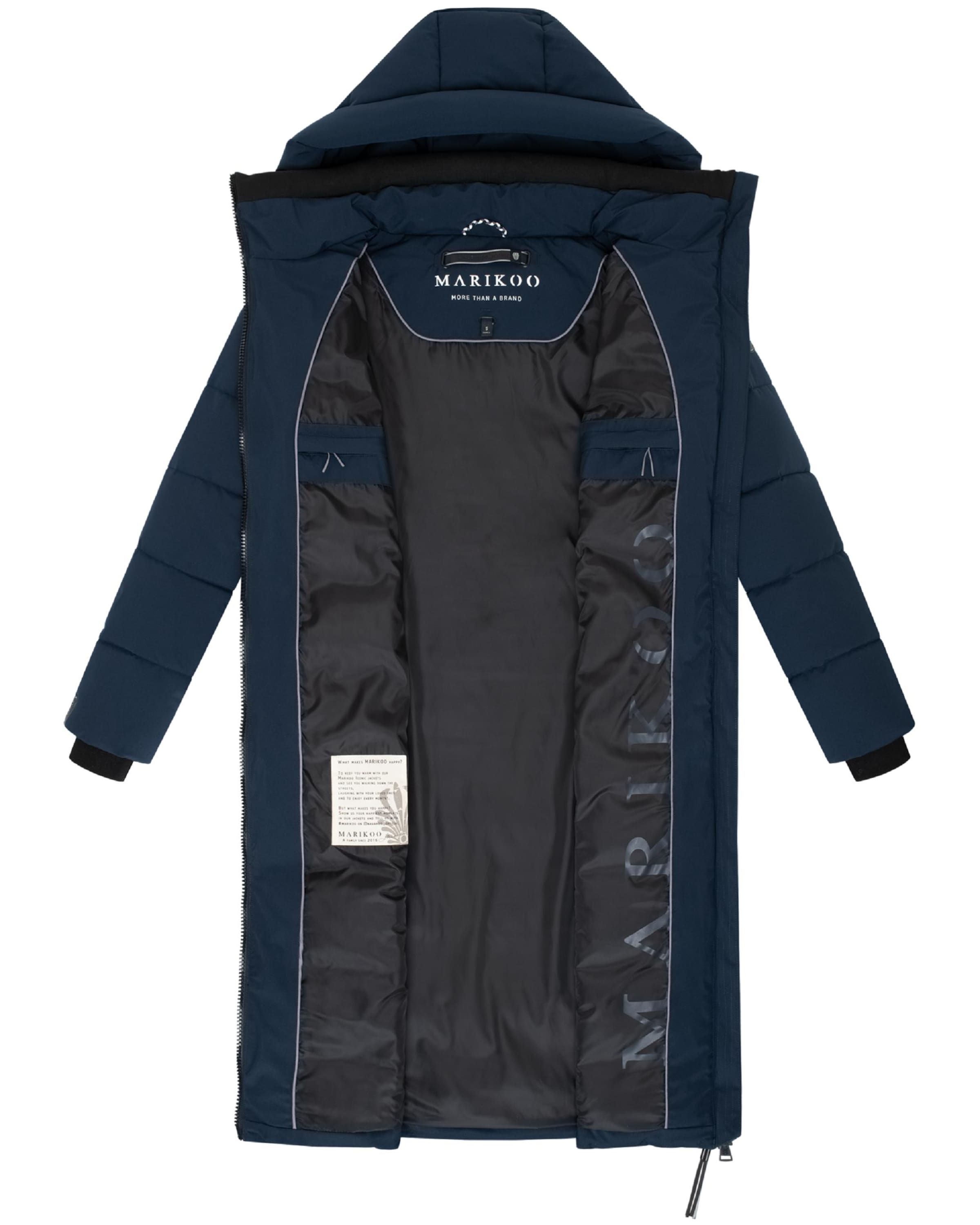 MARIKOO Wintermantel 'Lanitaa XVI' in Blauw