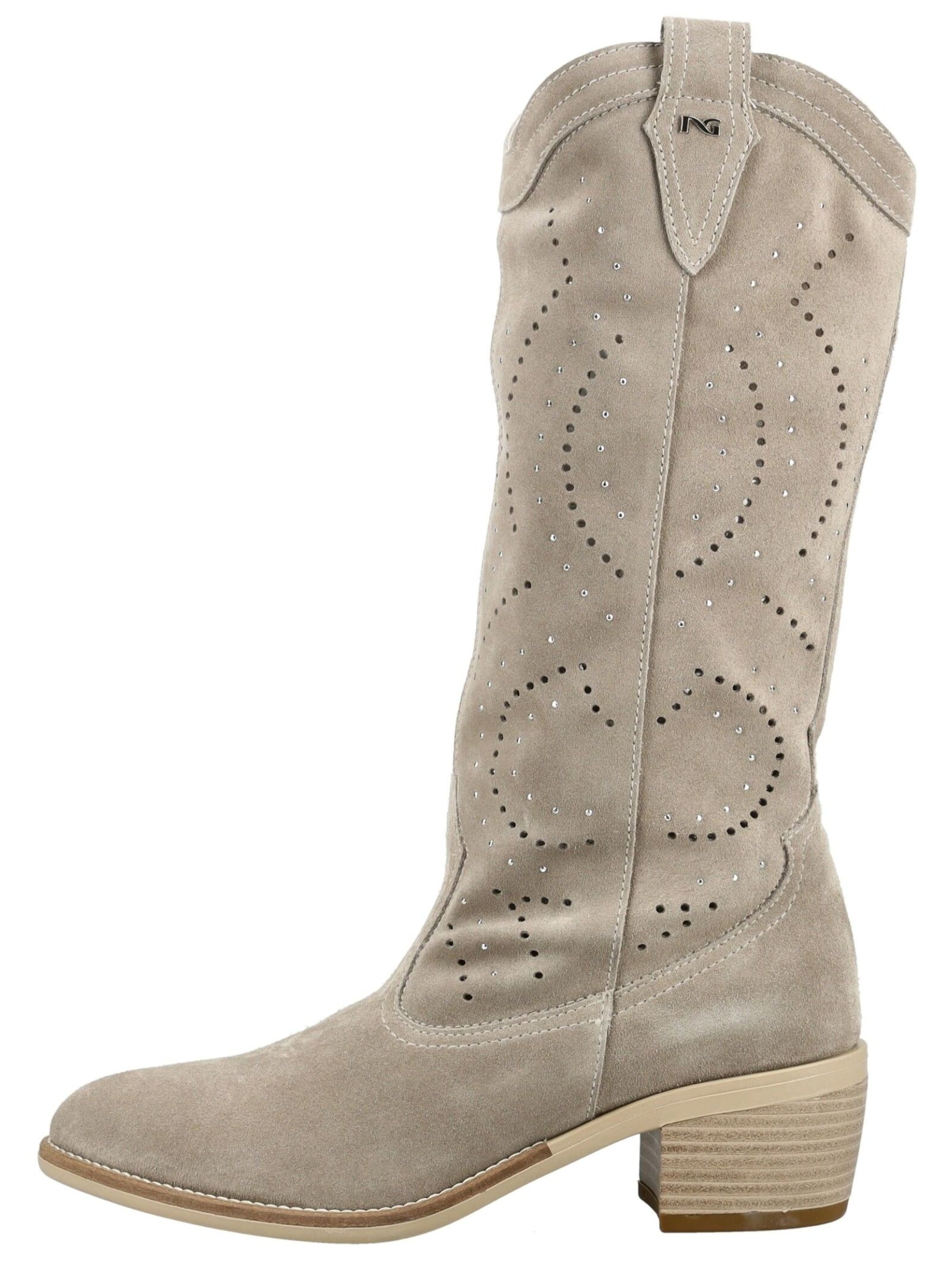 Stivale da cowboy di Nero Giardini in beige