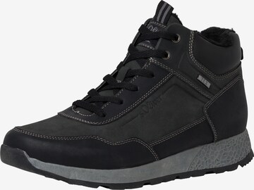 s.Oliver High-Top Sneakers in Black: front