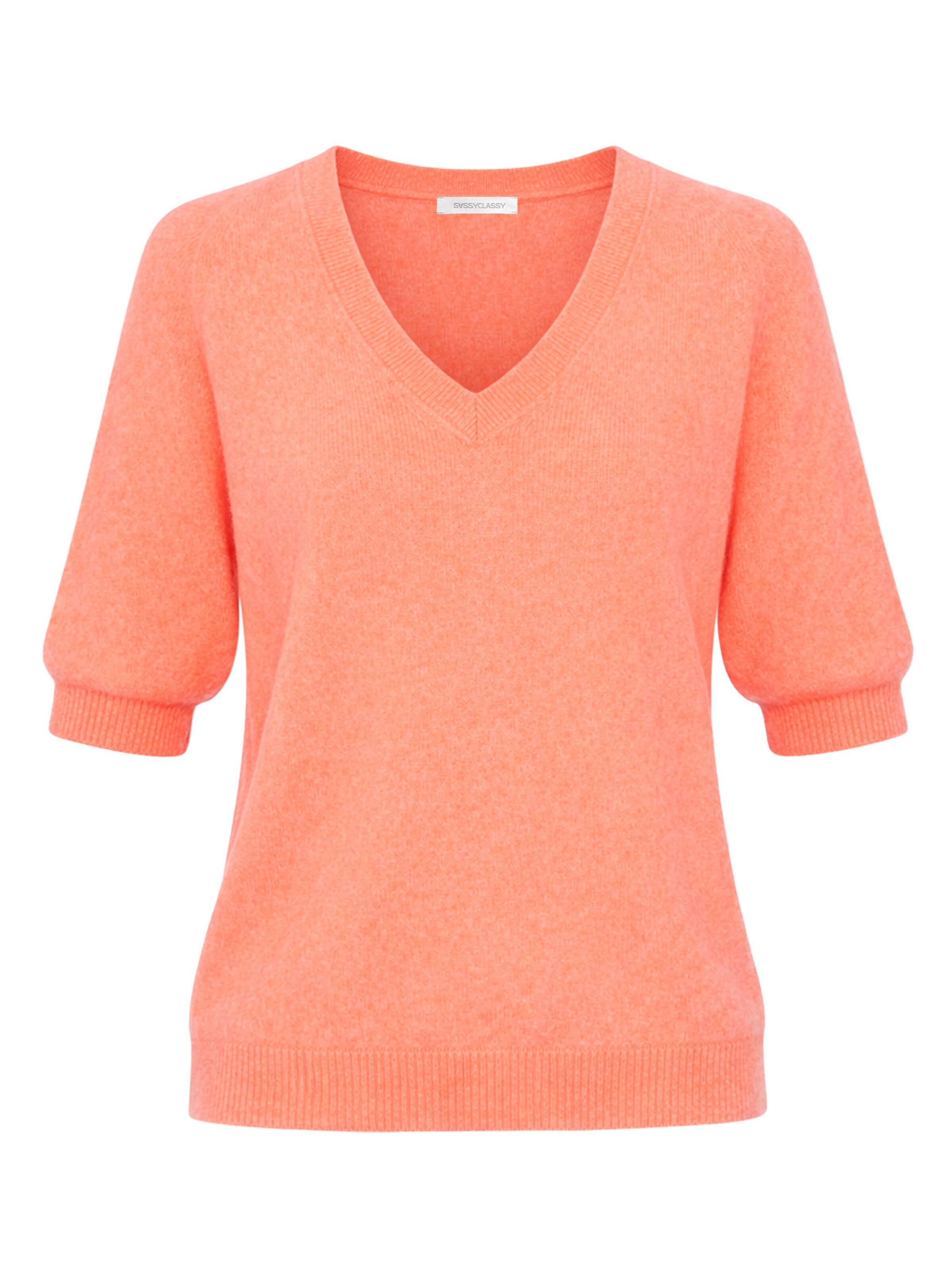 SASSYCLASSY Sweater in Orange: front