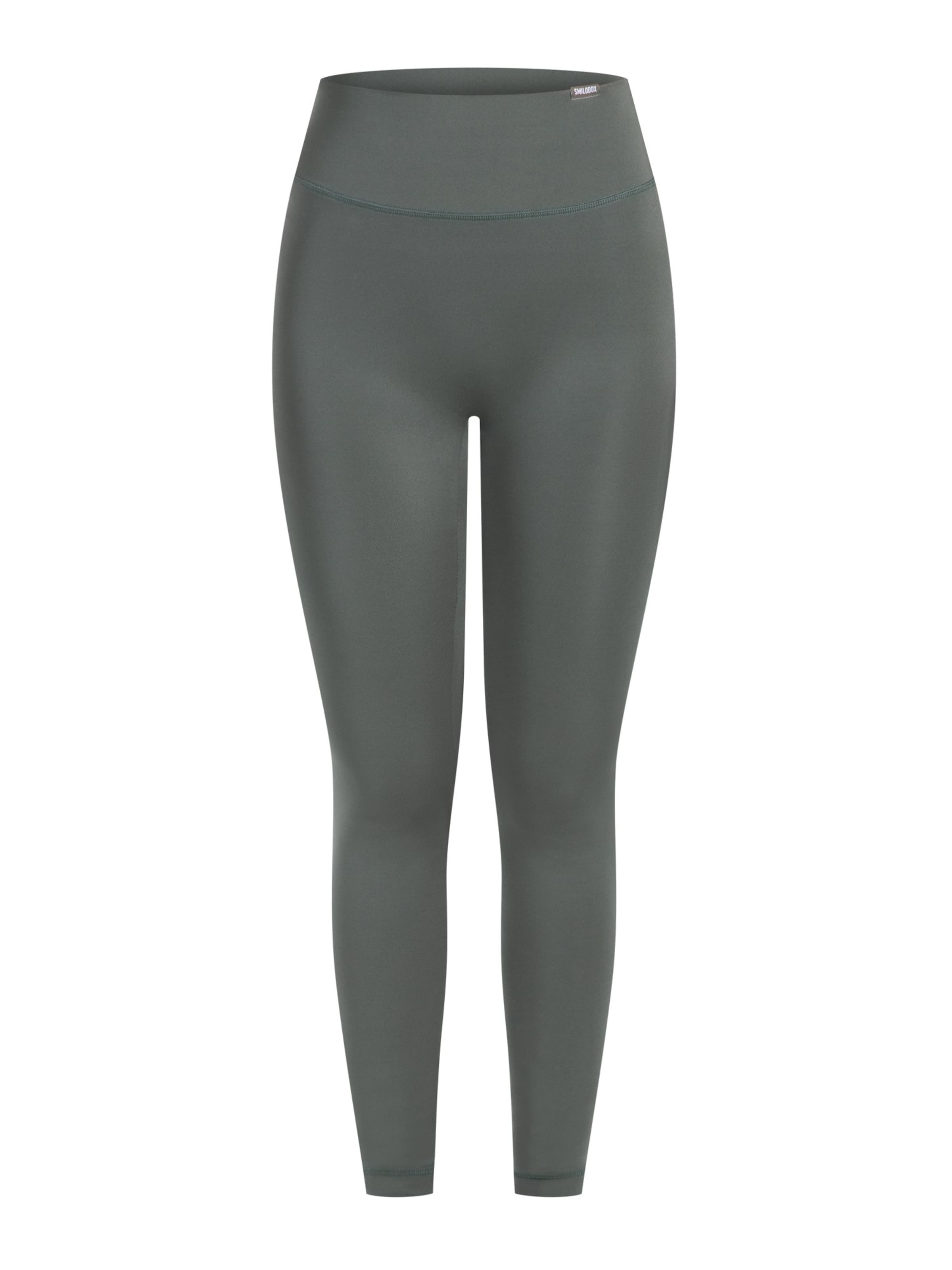Smilodox Slimfit Leggings High Waist Jaine Soft Feel in Grün: Vorderseite
