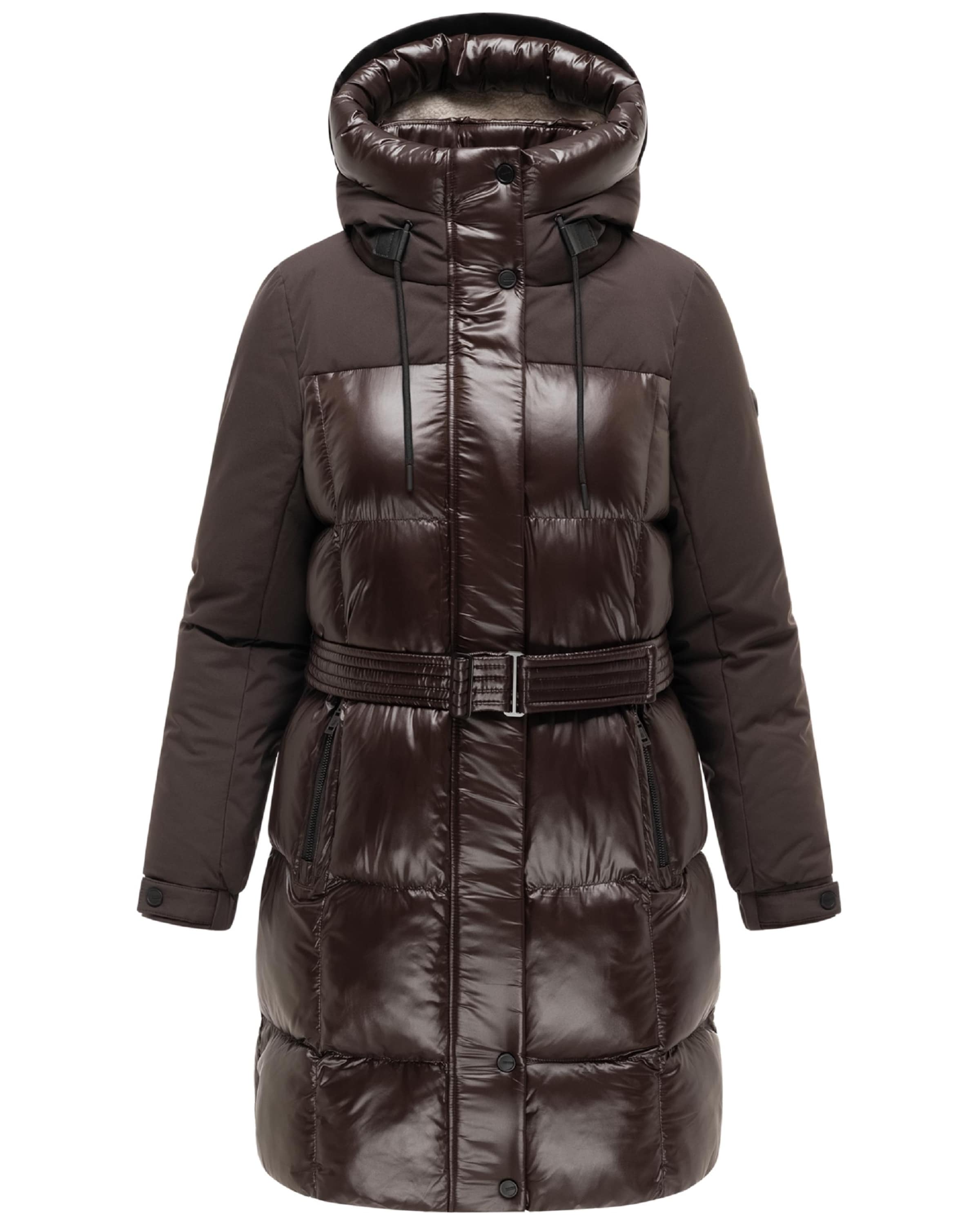 NAVAHOO Wintermantel 'Mandelkuss' in XS in de kleur Bruin, Productweergave