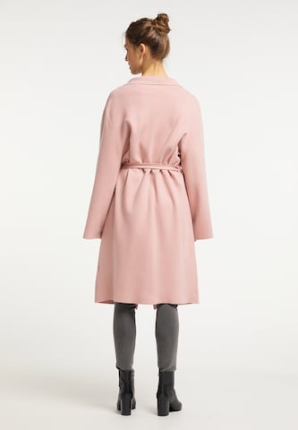 Cappotto in maglia di Usha in rosa