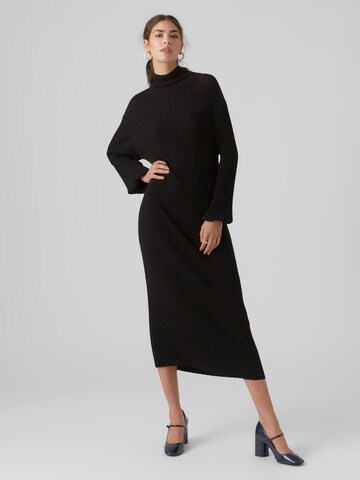 VERO MODA Knitted dress 'Wield' in Black: front