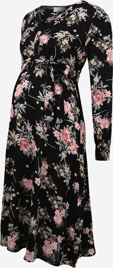 Pieces Maternity Kleid 'PAOLA' in mischfarben / schwarz, Produktansicht