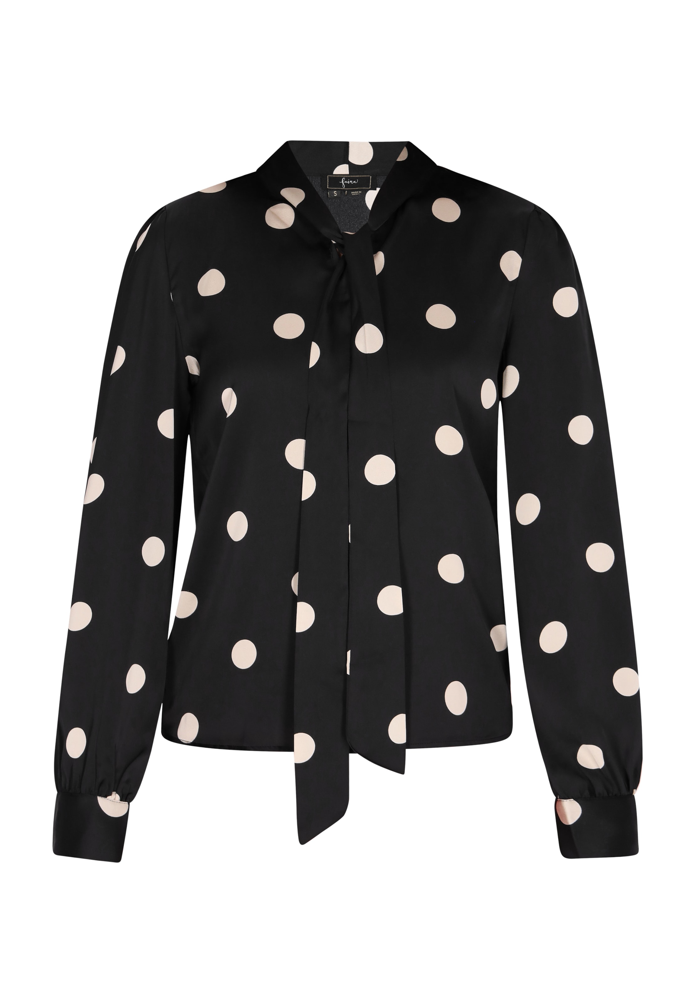 faina Bluza | črna barva: sprednja stran