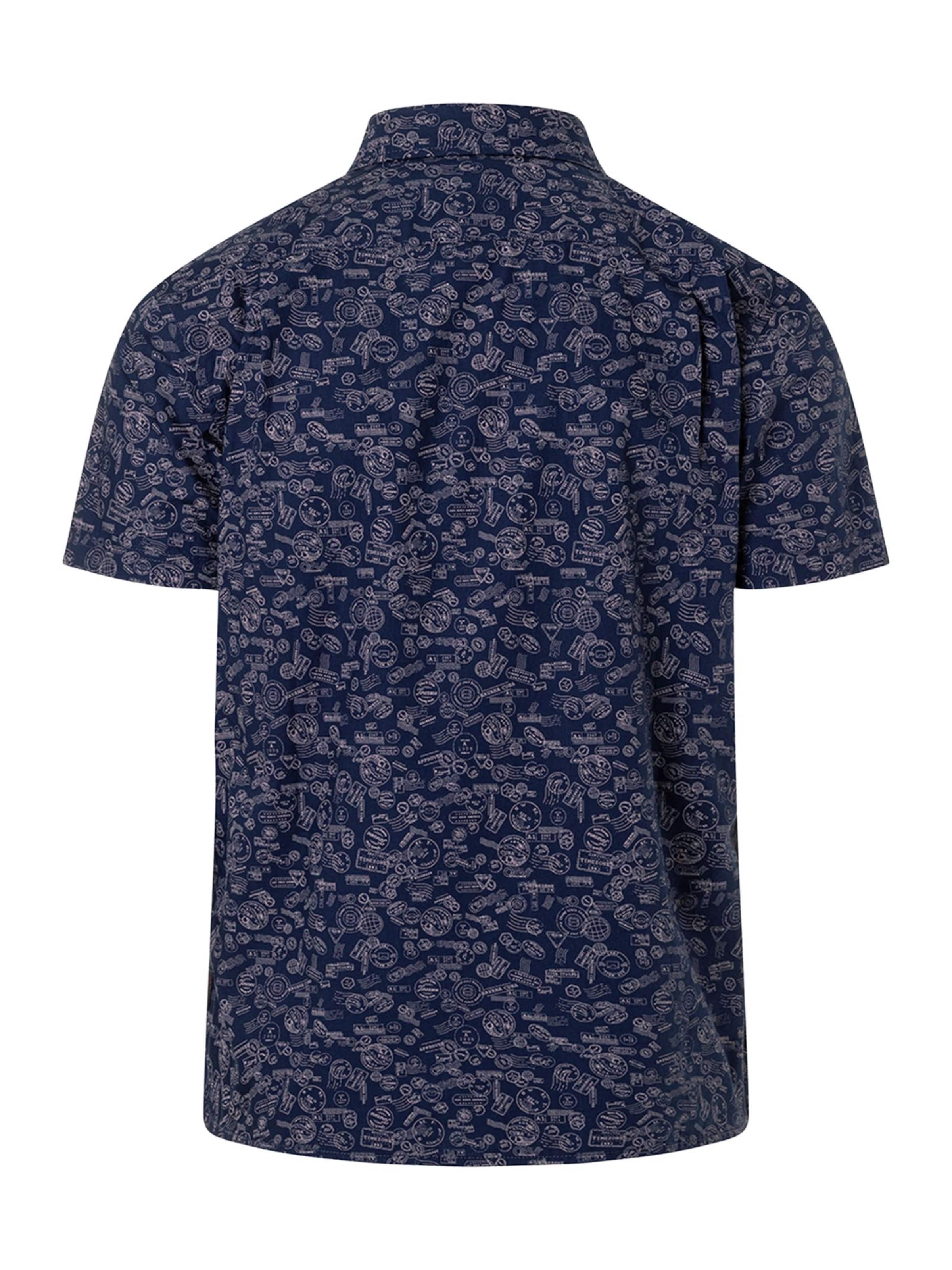 TIMEZONE Shirt 'Print' in Blue