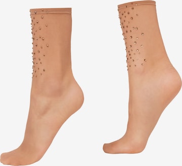 CALZEDONIA Socks '10 DENIER' in Beige: front