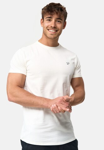 INDICODE JEANS Shirt ' Kloge ' in Wit: voorkant