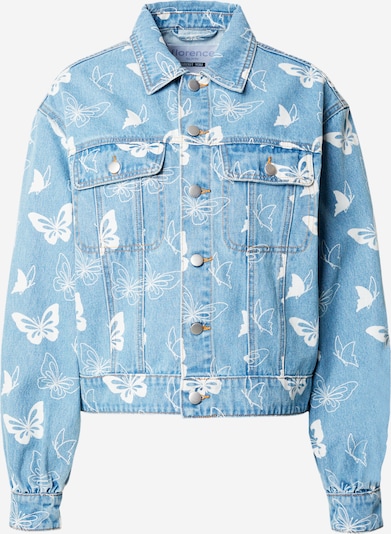 florence by mills exclusive for ABOUT YOU Veste mi-saison 'Concert in the Park Jacket' en bleu clair / blanc, Vue avec produit