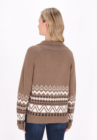 usha BLUE LABEL Knit cardigan in Brown