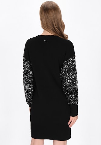 DreiMaster Klassik Gebreide jurk in Zwart