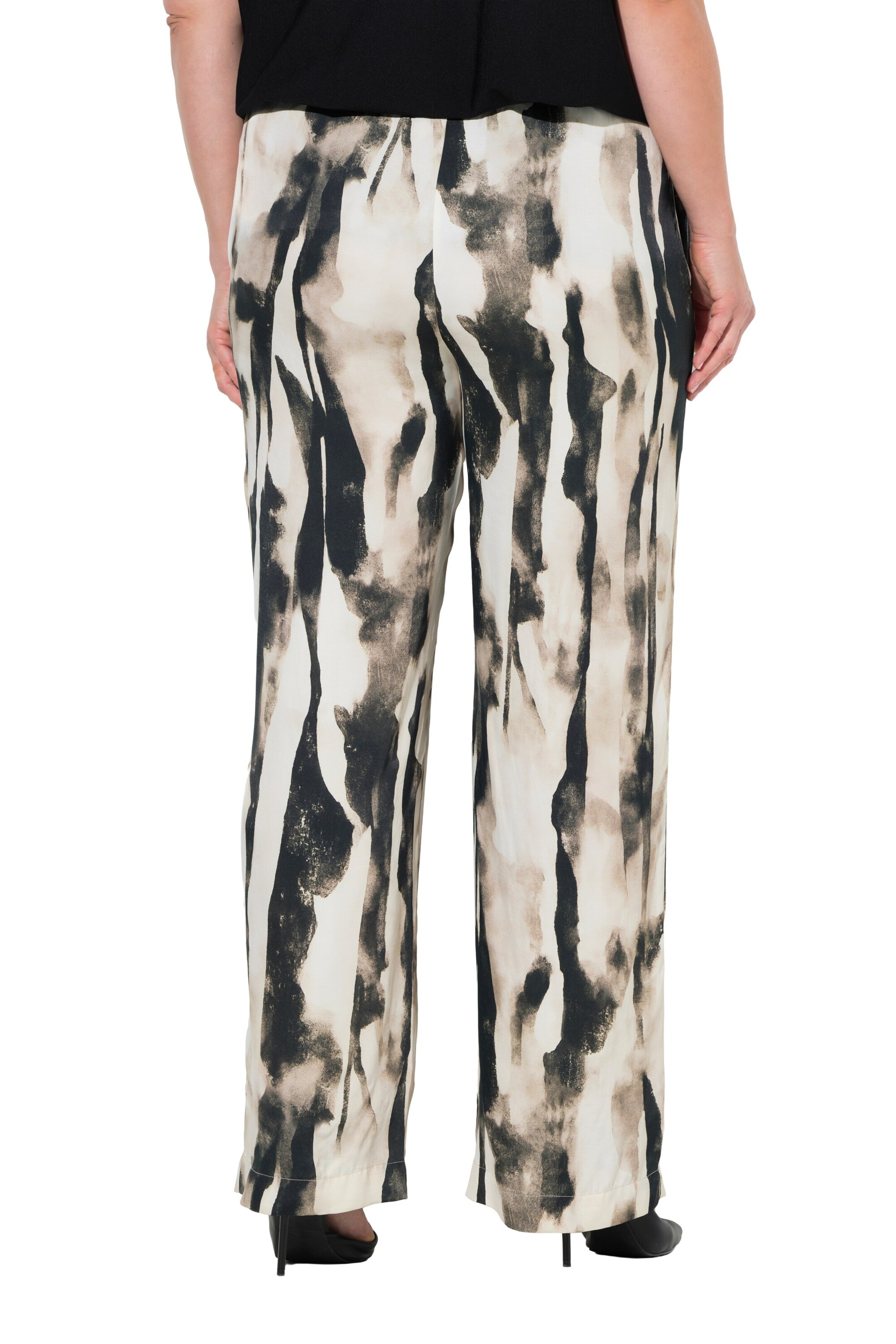 Ulla Popken Regular Broek in Zwart