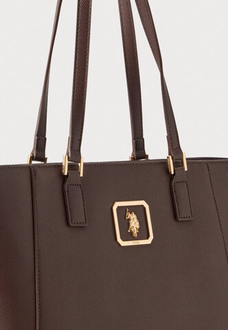 Shopper di U.S. POLO ASSN. in marrone: frontale