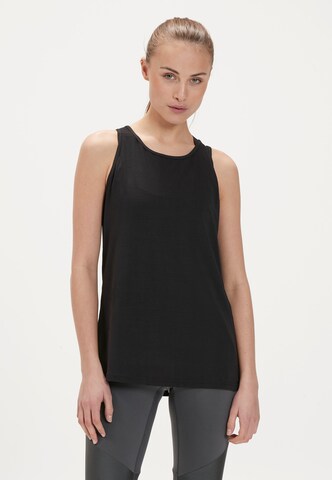 Athlecia Sports Top 'Mota' in Black: front