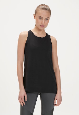 Athlecia Sports Top 'Mota' in Black: front