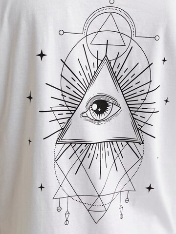 JACK & JONES T-shirt 'JJJACKIE' i vit
