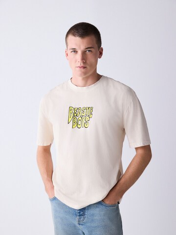 T-Shirt Next en blanc : devant