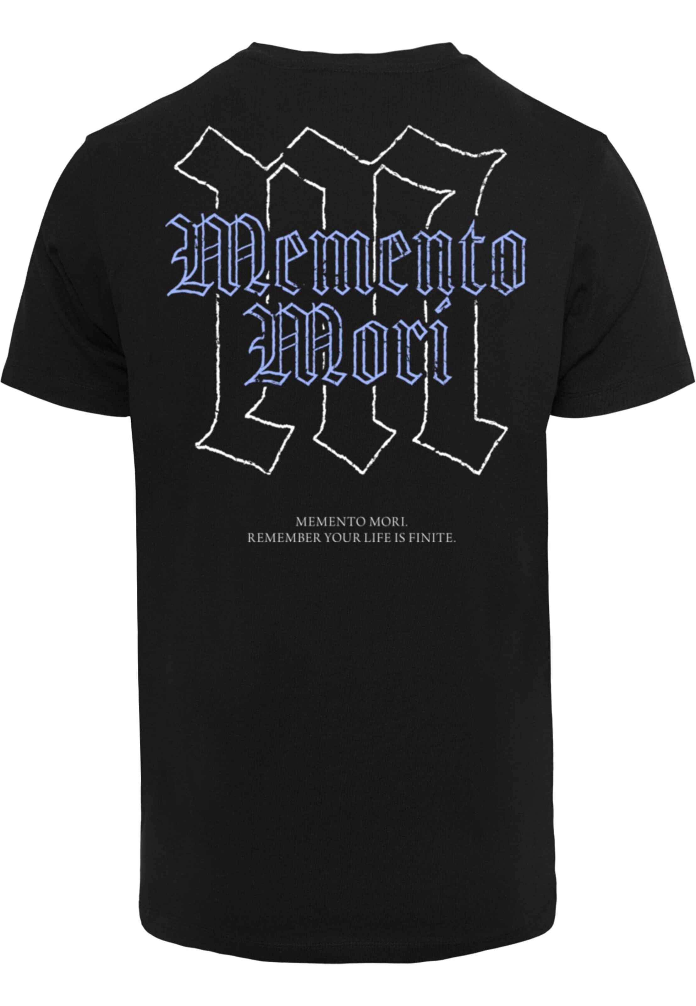 Mister Tee Shirt 'Memento Mori' in Zwart