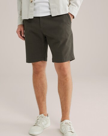 Regular Pantalon chino WE Fashion en vert : devant