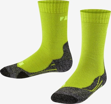 FALKE Athletic Socks 'TK2' in Green: front