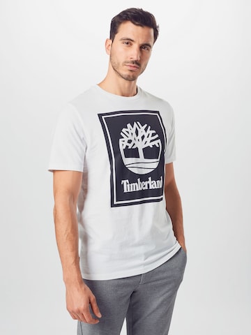 TIMBERLAND T-shirt i vit: framsida
