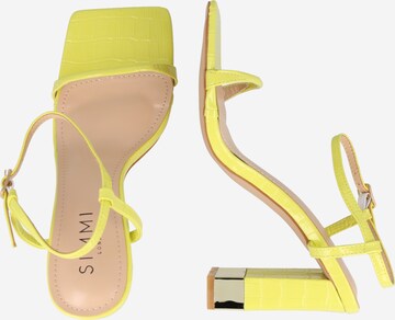 Simmi London Strap Sandals 'GEORGIE' in Yellow