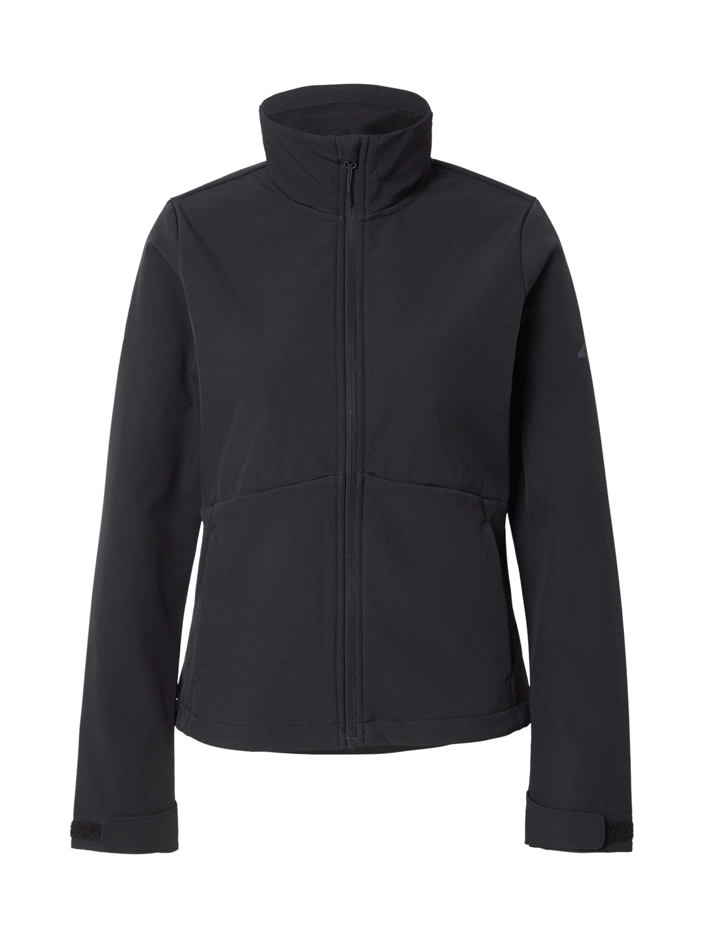 4F Sportjacke in Schwarz: Vorderseite