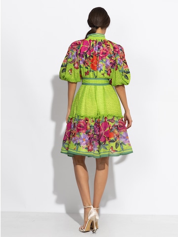 JIORO Dress 'ACID' in Green