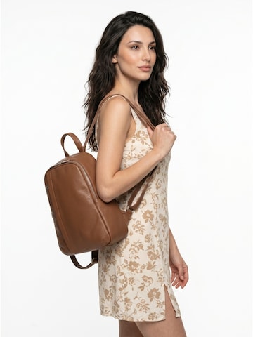 Sac à dos Samantha Look en marron : devant