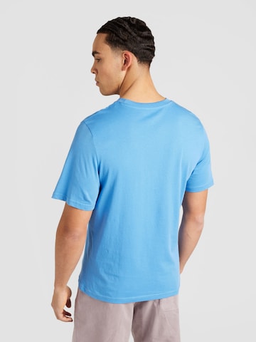 JACK & JONES Тениска 'FLORALS' в синьо