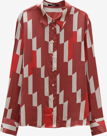 Someday Blouse 'Zinnova' in Rood: voorkant