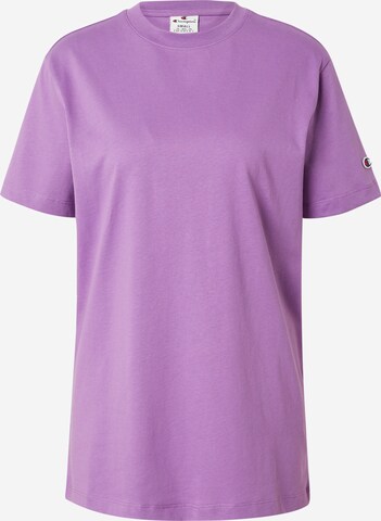 Champion Authentic Athletic Apparel T-Shirt in Lila: predná strana