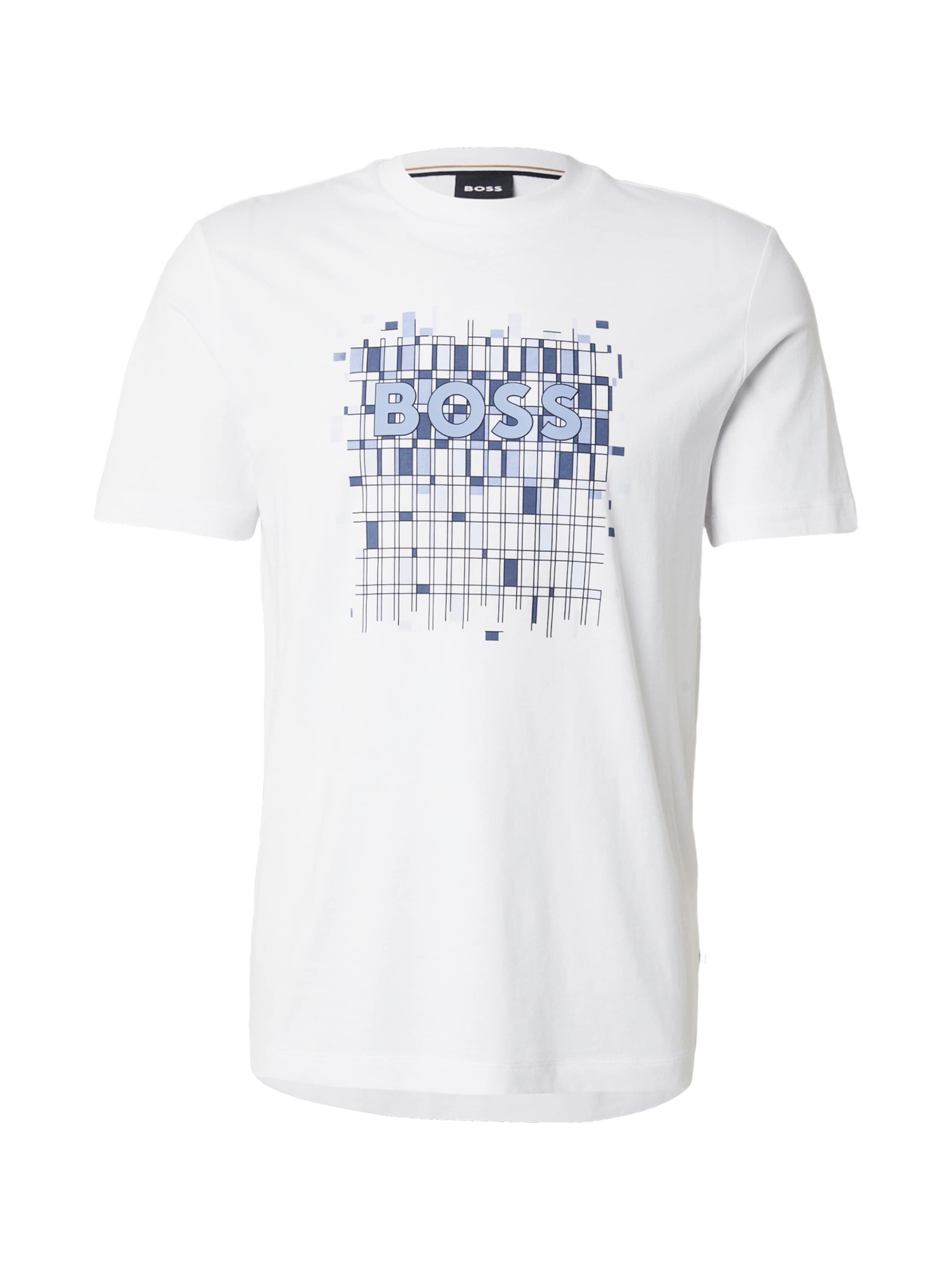 BOSS Тениска 'Thompson' в бяло: отпред